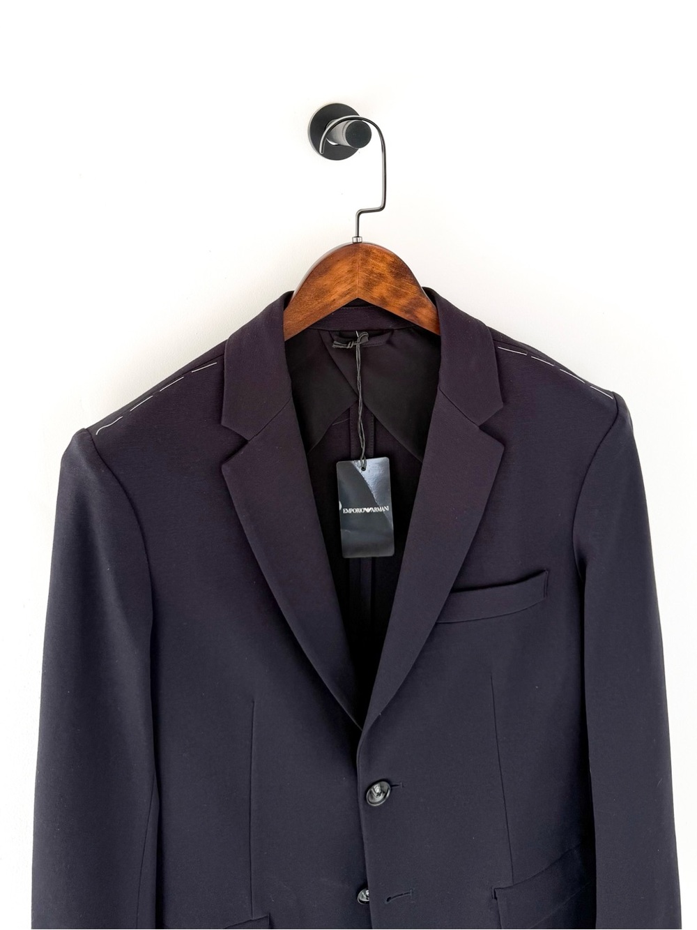 NEW Emporio Armani Navy Blue Stretch Italian Blazer Sport Coat 38R - Picture 7 of 13